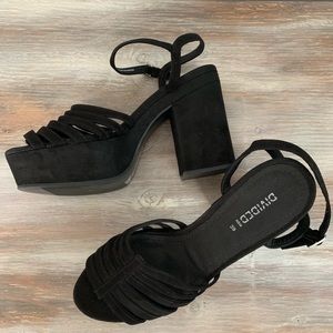 H&M Chunky Block Platform Heels